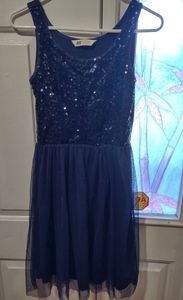 H&M sequin top dress girls size 12